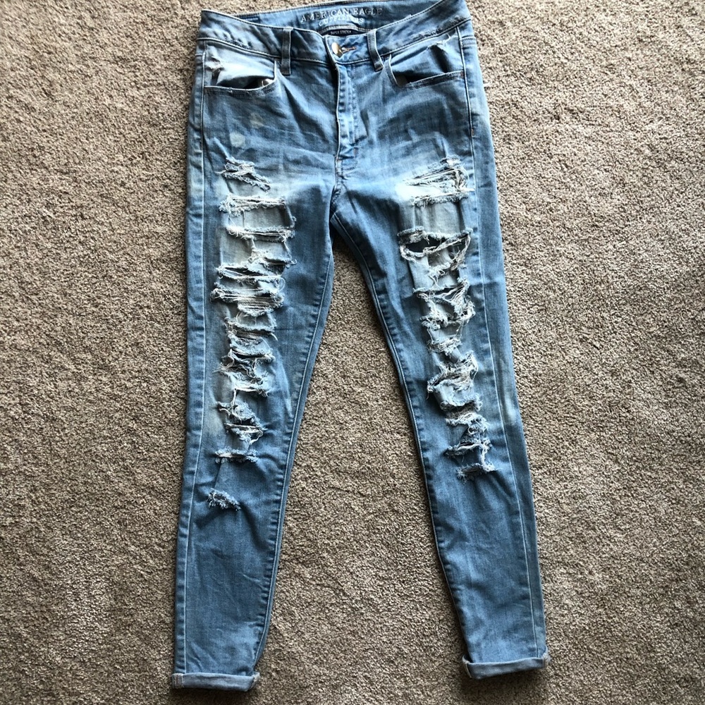AE ripped jegging